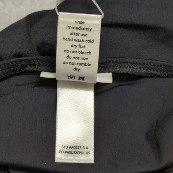 Andie Amalfi One Piece Black Scoop Neck Adjustable Straps Swim Size M New - Picture 8 of 10